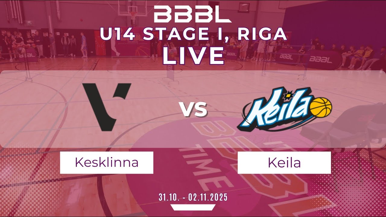 Keila BS 2012 vs Kesklinna KK 2012 | BBBL Boys U14