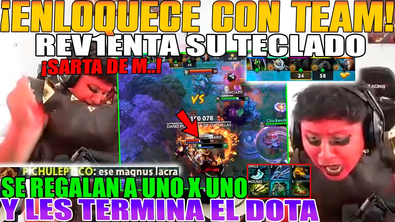 ENLOQUECE CON TEAM MULA! MACARIUS R3V1ENTA SU TECLADO DE LA FRUSTRACION. SE REGALAN UNO X UNO DOTA 2