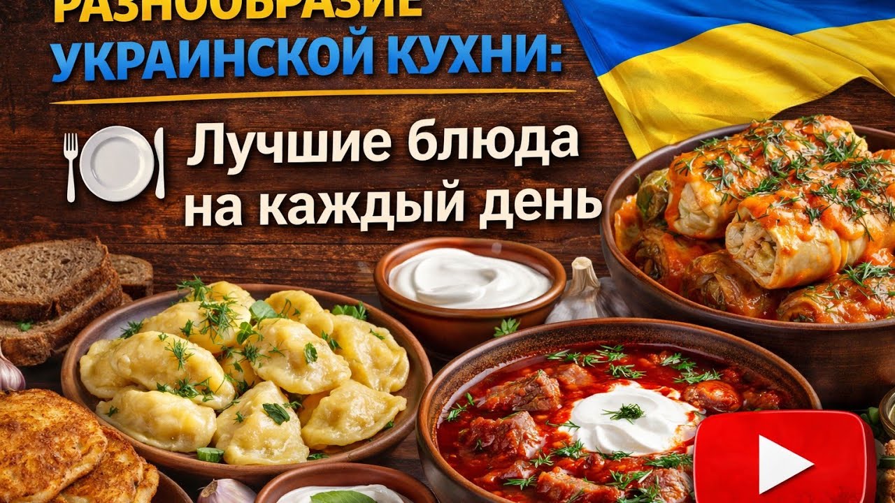 Разнообразие украинской кухни: лучшие блюда на каждый день 🍽️
