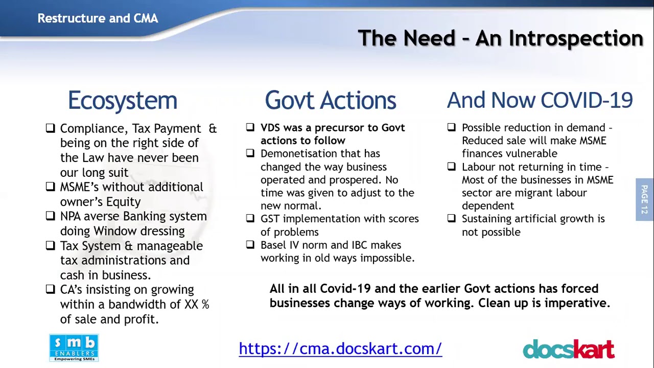 3. Restructuring of loans - An Introduction