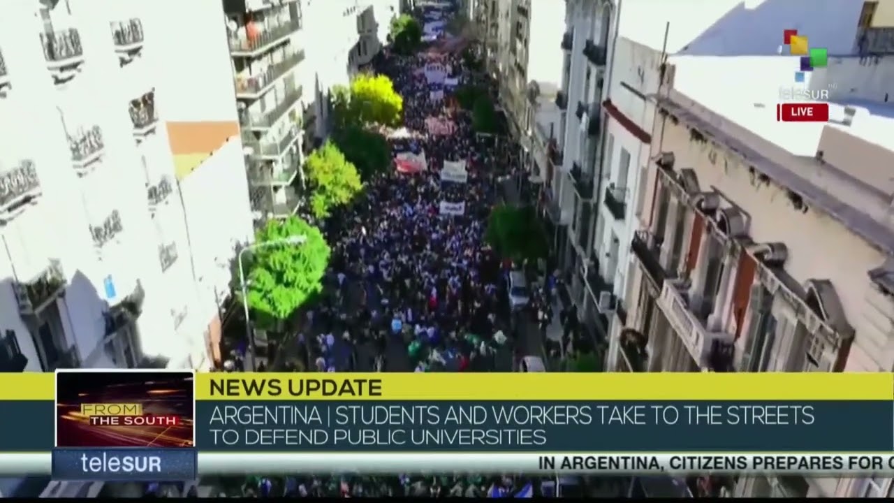 Argentina, massive deployment in university march in rejection of Milei's measures