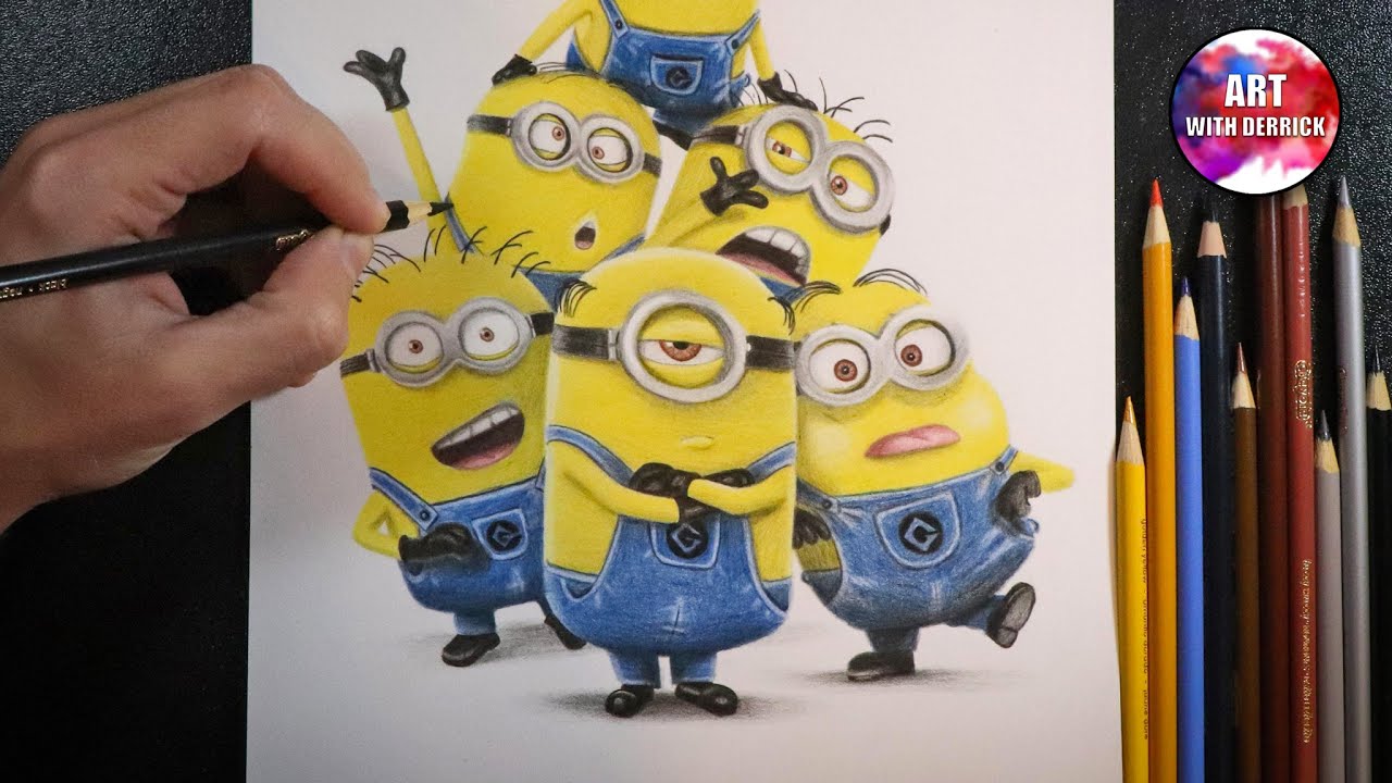 Drawing the Minions – Colored Pencil Timelapse (Despicable Me)