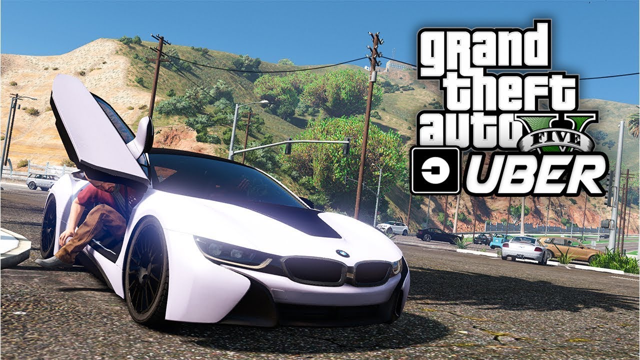 GTA V UBER - TRABALHANDO COM A BMW i8