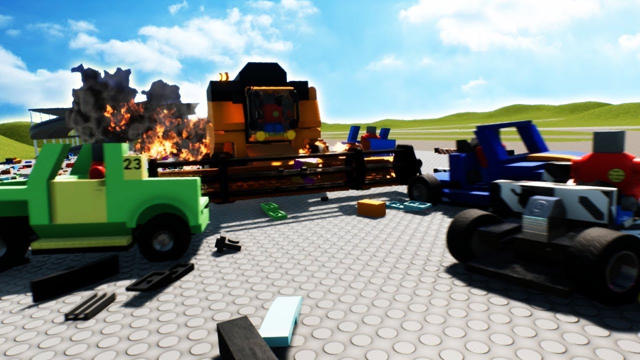 WORLDS LARGEST LEGO RACE AND DEMOLITION DERBY! - Brick Rigs Gameplay Roleplay - Lego Car Crashes!