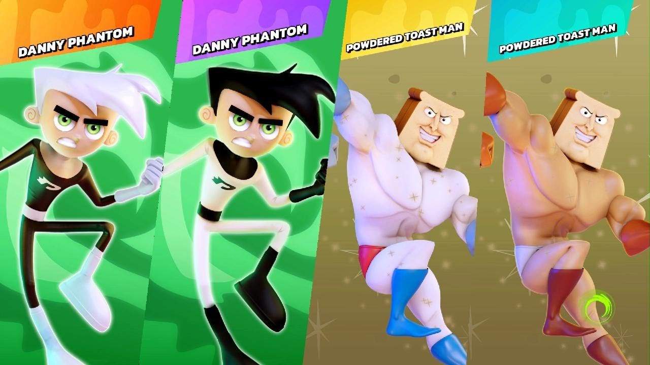 Me& Danny Phantom Vs 2x Powdered Toast Mans Nickelodeon All-Star Brawl: Duck Duck Pie!