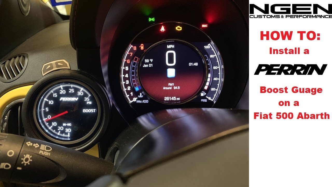 Установка датчика наддува турбонаддува на Fiat 500 Abarth — КАК!