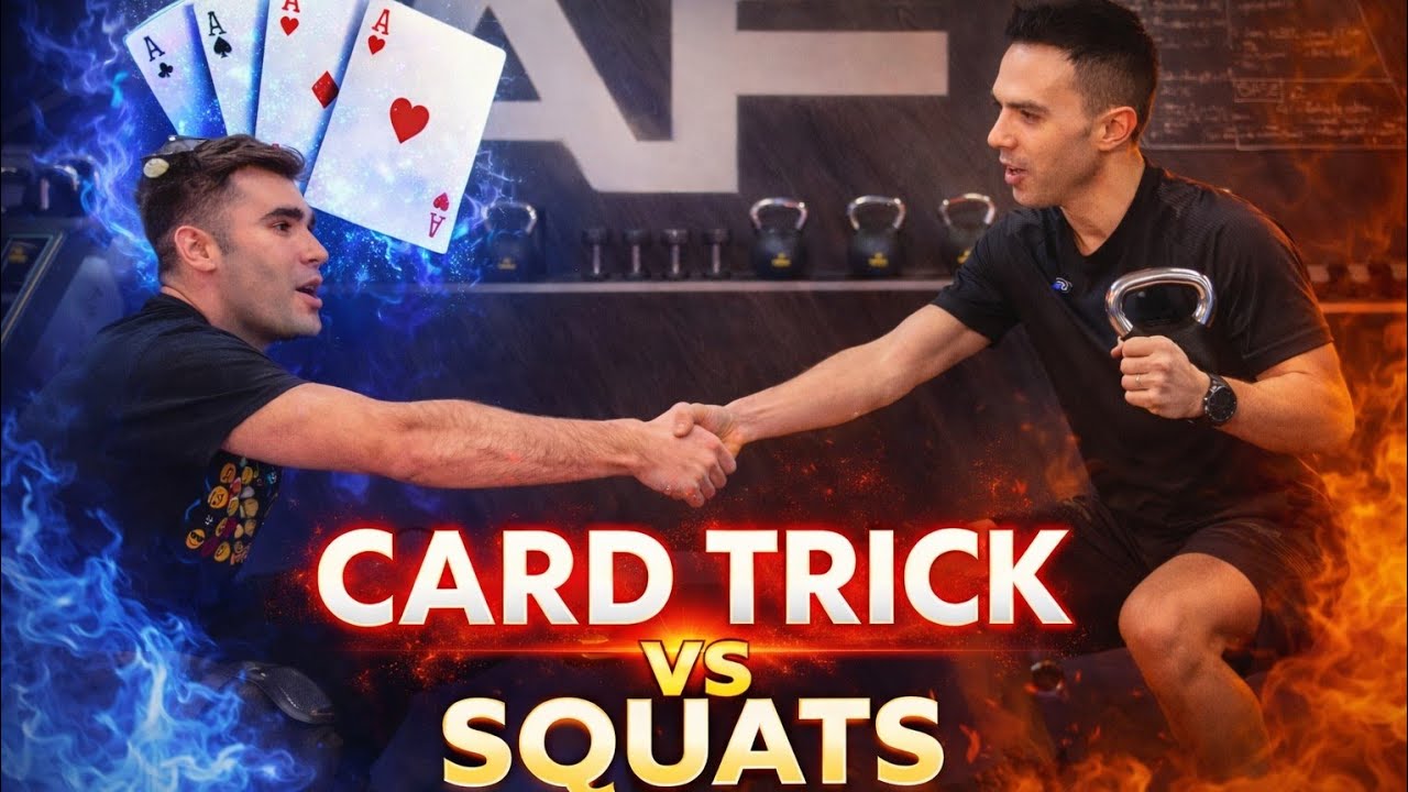 🥇 Card Trick vs Squats Challenge | Magic vs Fitness 2