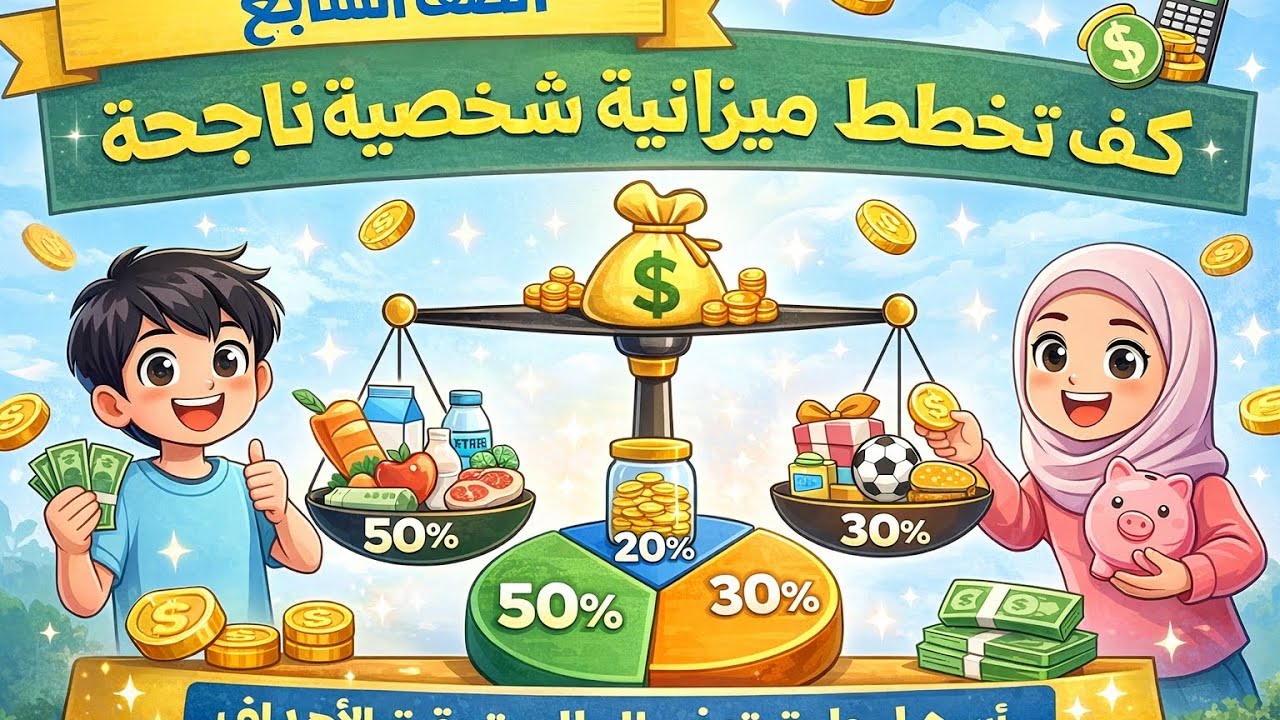 الدرس الثاني – كيف نخطط ميزانية شخصية ناجحة؟ | مالية الصف السابع