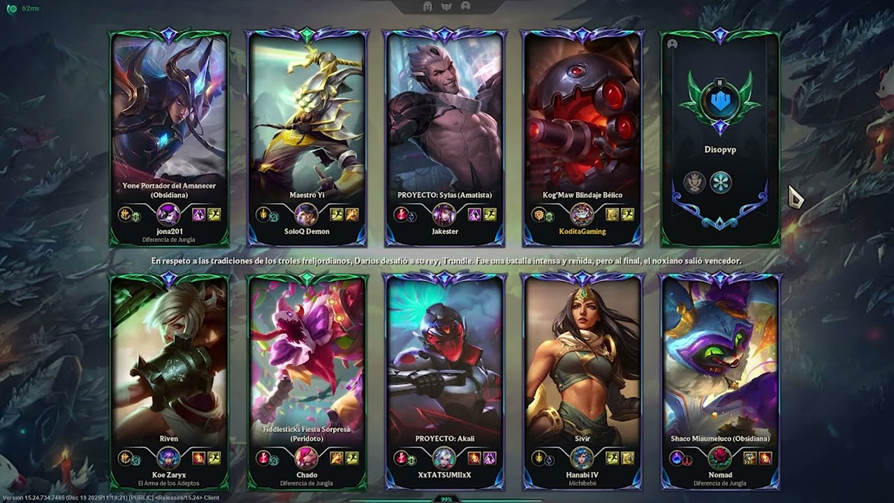 GAMEPLAY - LOL - CLASIS