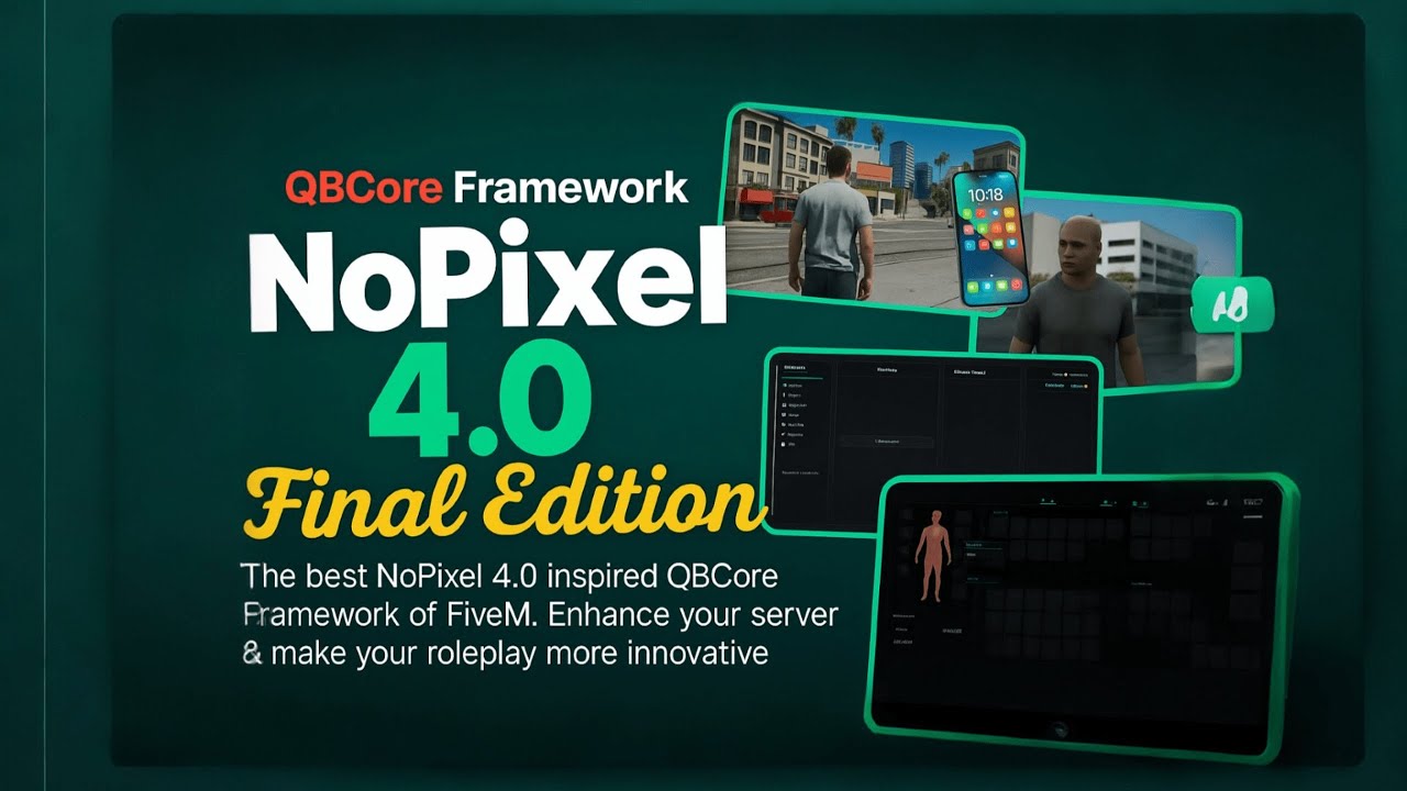 Buy FiveM NoPixel 4.0 Server (2025) | Fully Optimized FiveM Mods & Scripts | Premium QBCore Server