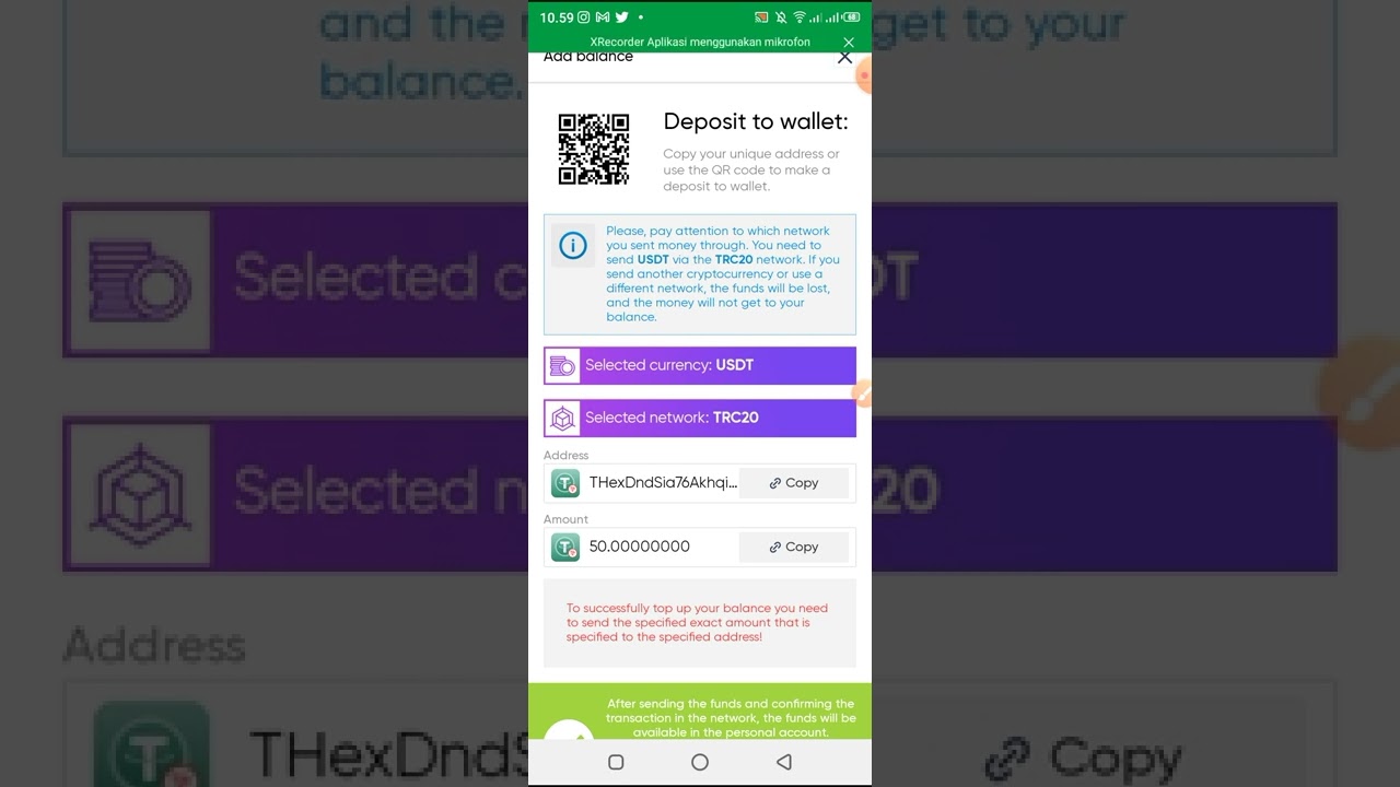 CARA DEPOSIT DI APLIKASI SWAPNEX