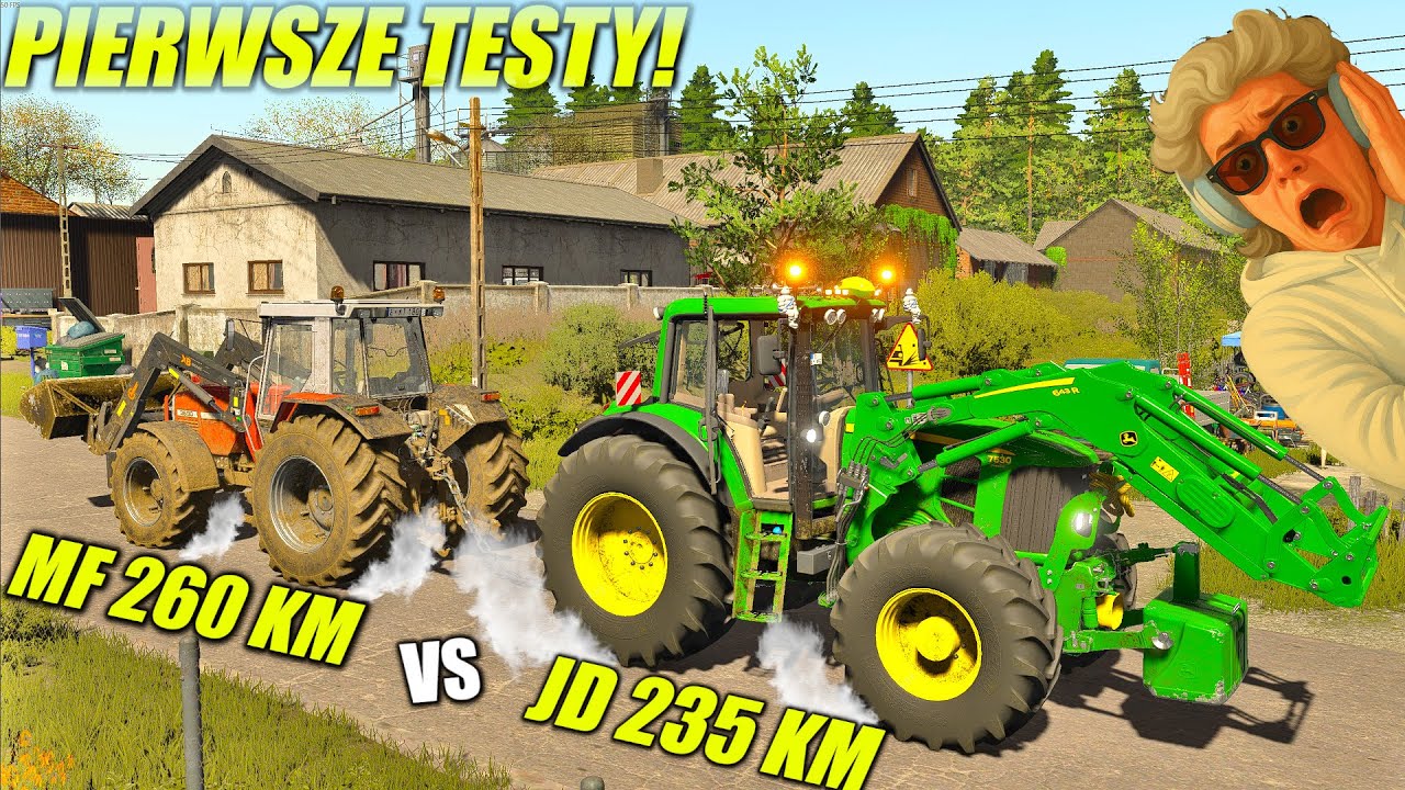PIERWSZE TESTY!😍JD 7530 PREMIUM & REAKCJA DZIEJUSIA! MF vs JD PRZECIĄGANIE LINY!😂 #MPG [#534] FS22