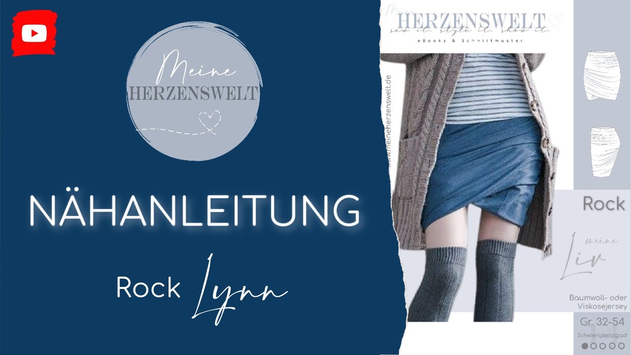 Nähanleitung Liv #14 - Rock nähen Schnittmuster - meine Herzenswelt