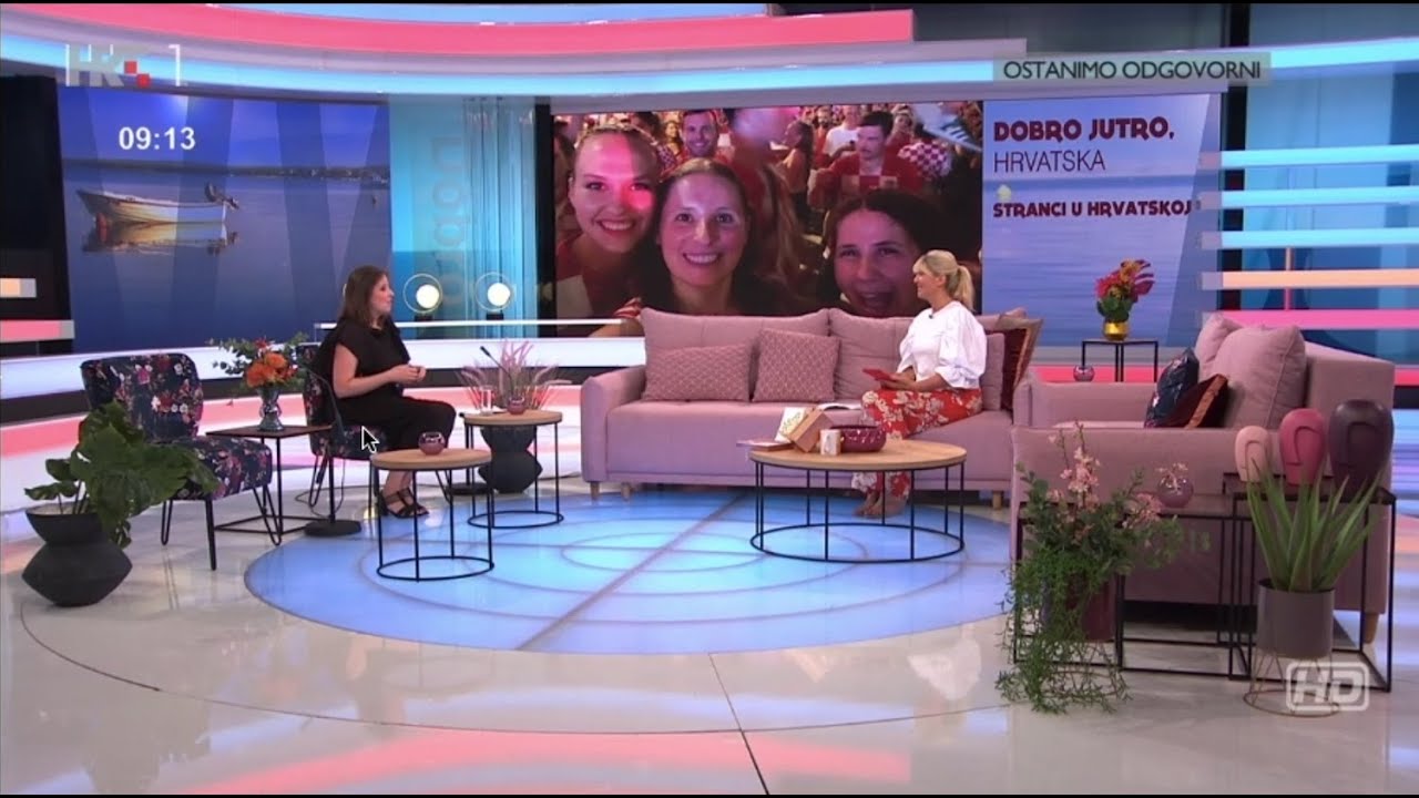 Sara of Expat in Croatia interviewed on Dobro Jutro Hrvatska
