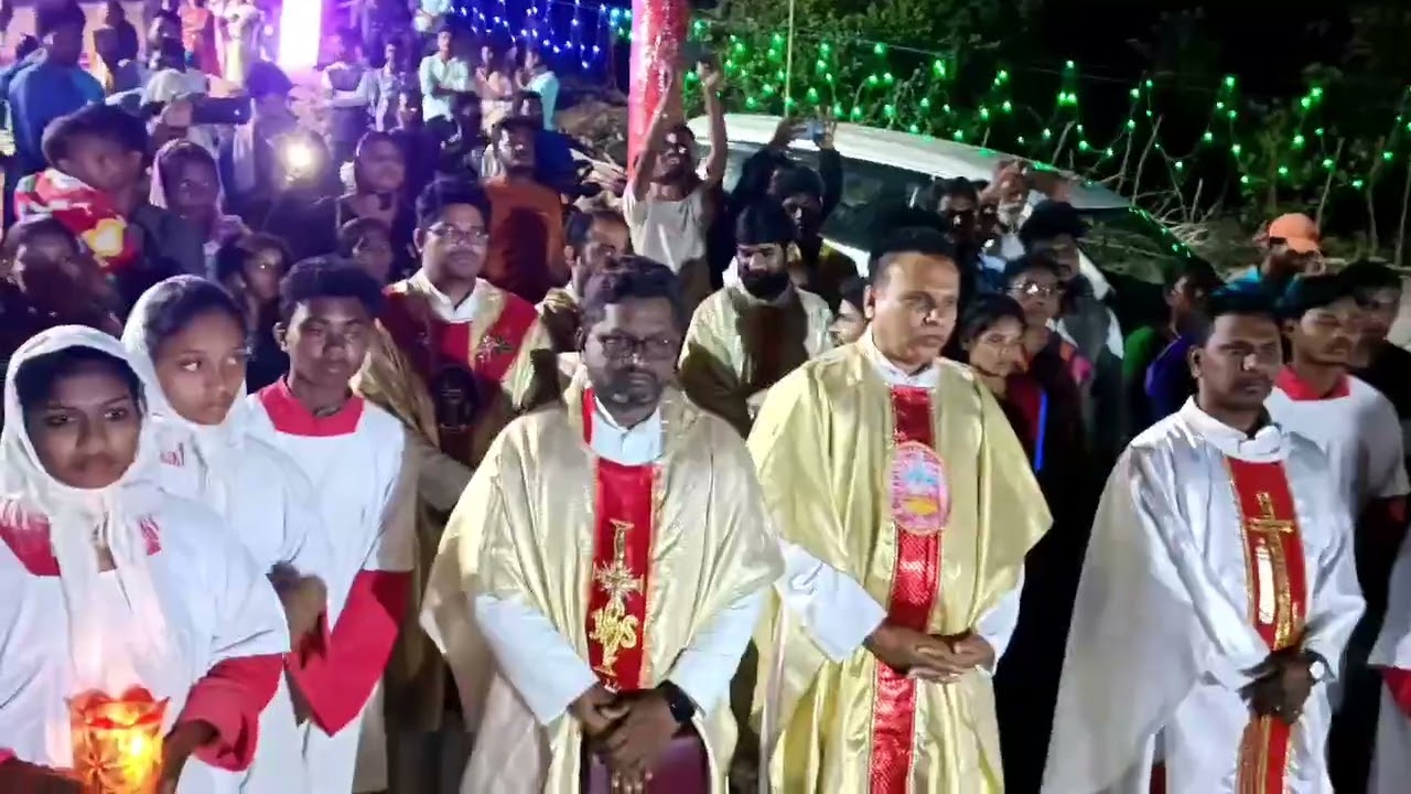 church   inauguration ceremony at kresturaju puram . Ys valasa  Manyam dt