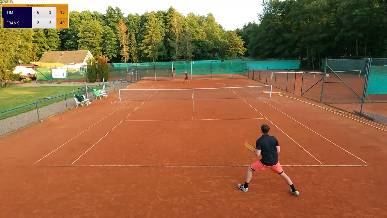 Amateur Tennis TV - 32 shot rally  #Shorts