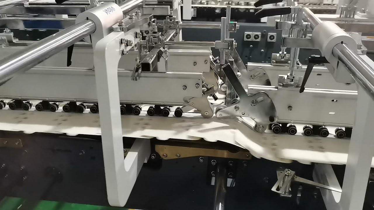 YAOJIA Leader YJS-900F Folder Gluer Machine with No-hooks Device Running Crash-lock Boxes