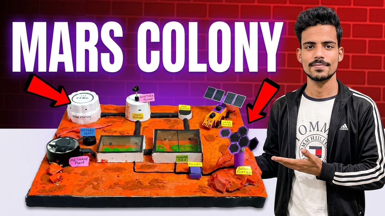 How to make Colony on Mars | Unique School Project | DIY Static Model #creative #science #innovation