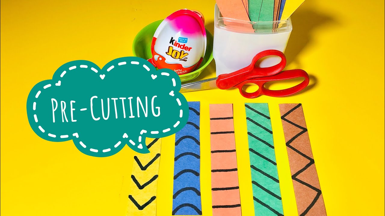 PRE-WRITING and PRE-CUTTING SKILLS Step by Step Guide l Teletherapy OT Session Idea for kids