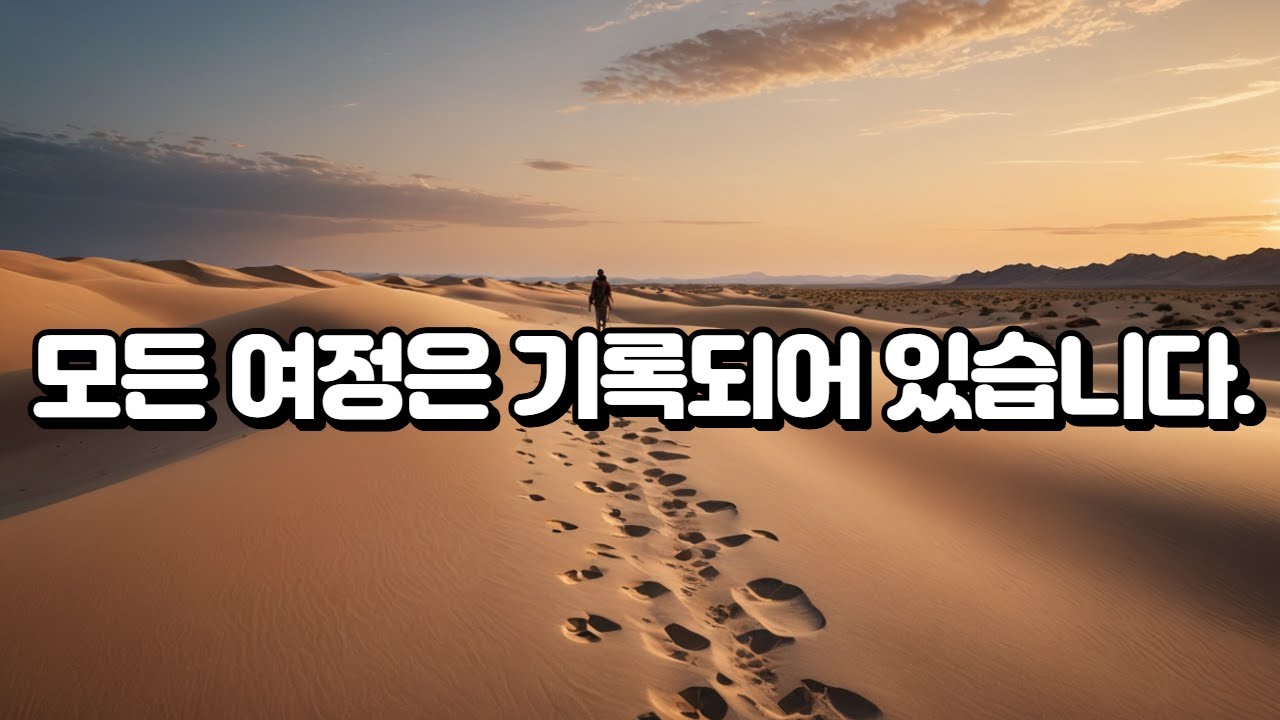 민수기 33장 묵상｜광야의 모든 여정이 기록된 이유｜하나님은 우리의 발걸음을 잊지 않으십니다