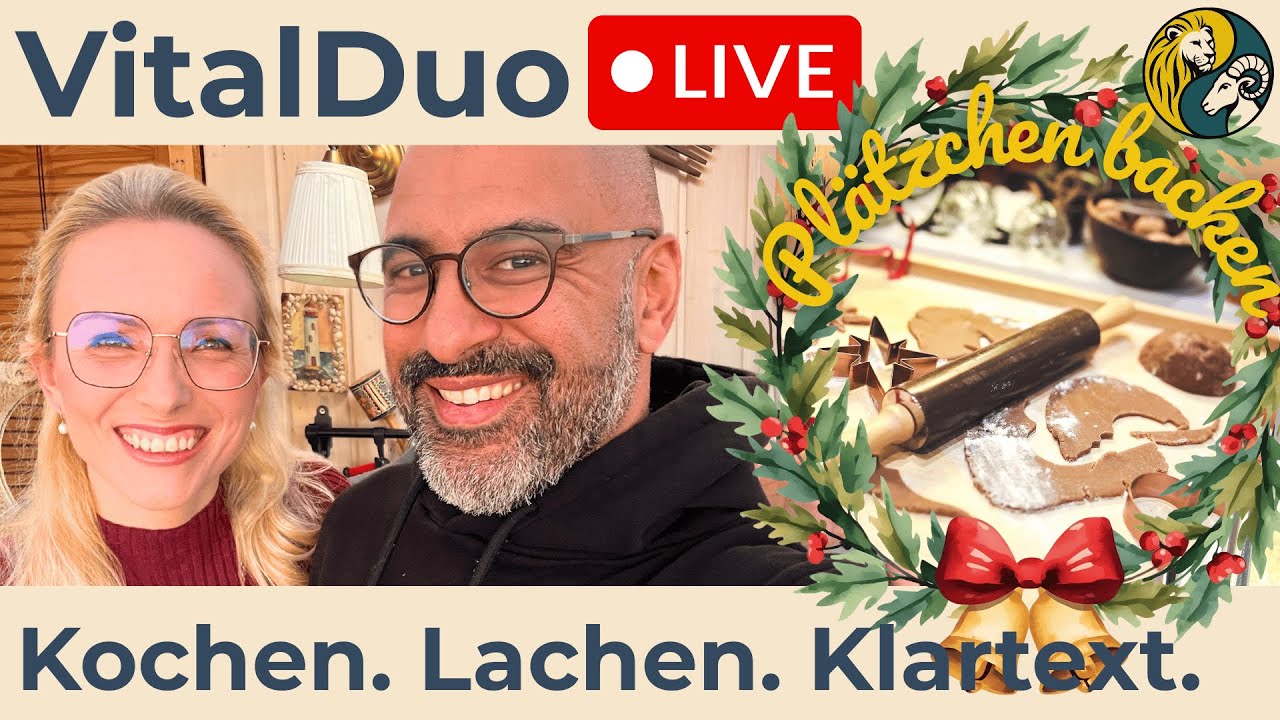 Pl&auml;tzchen backen - LIVE &ndash; Kochen, Lachen & Klartext | VitalDuo