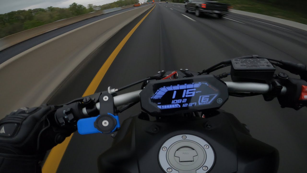 Spirited Highway Ride on 2021 MT-07 [4K]