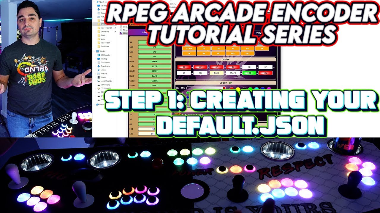Серия обучающих материалов по кодировщику RPEG Arcade: Шаг 1. Создание файла Default.json, кодиро...