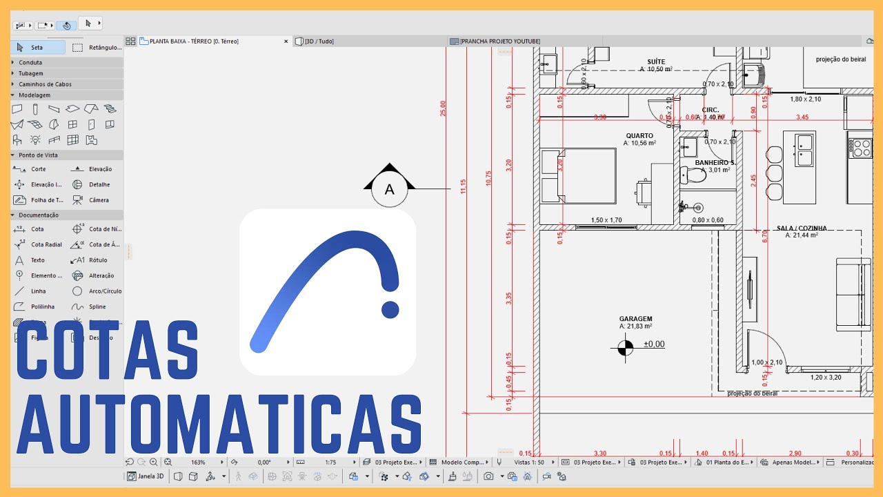 PASSO A PASSO PARA COTAS AUTOMÁTICAS NO ARCHICAD