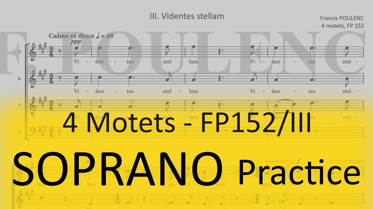 Poulenc / Videntes stellam (FP 152-III) - Soprano practice