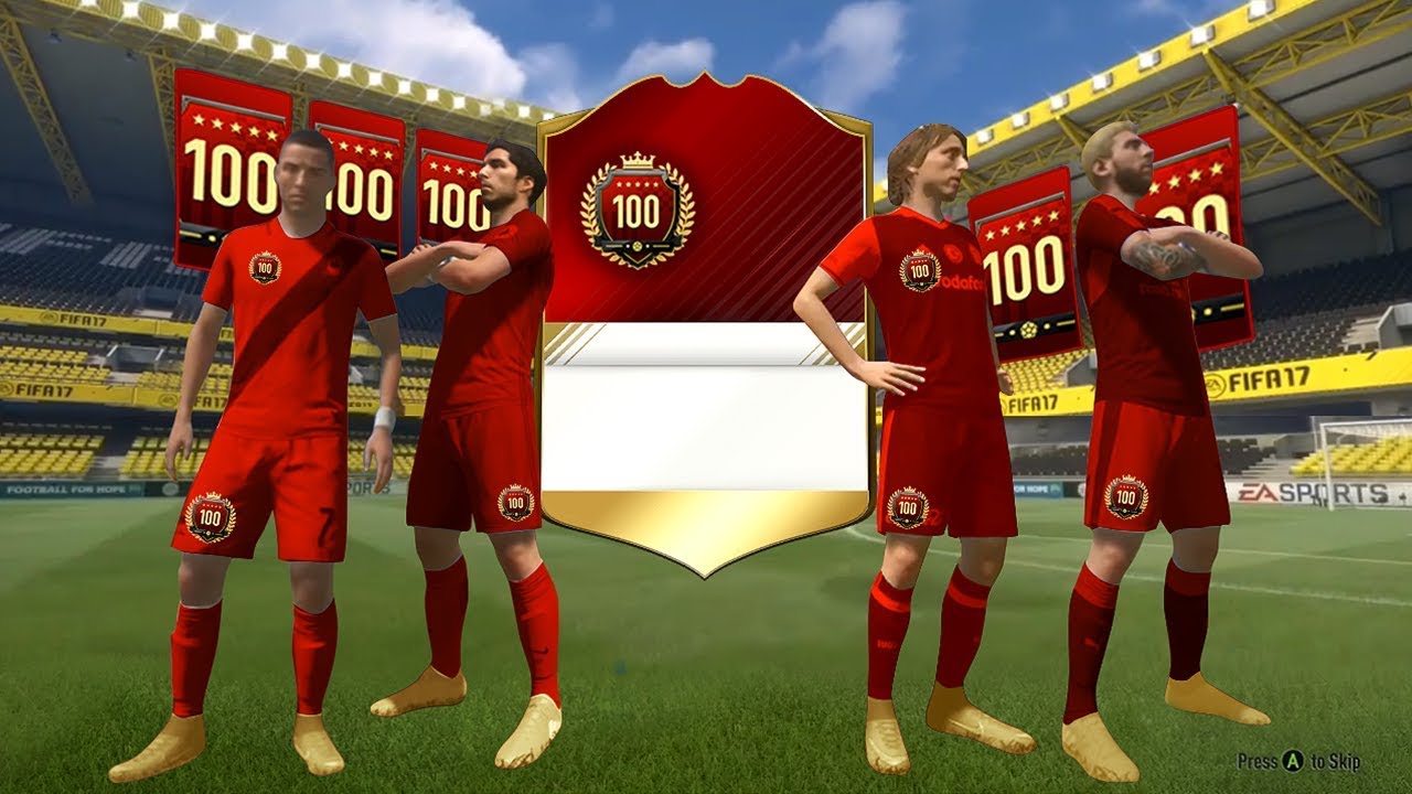 THE GREATEST TOP 100 MONTHLY PACK OPENING EVER! - FIFA 17 Ultimate Team