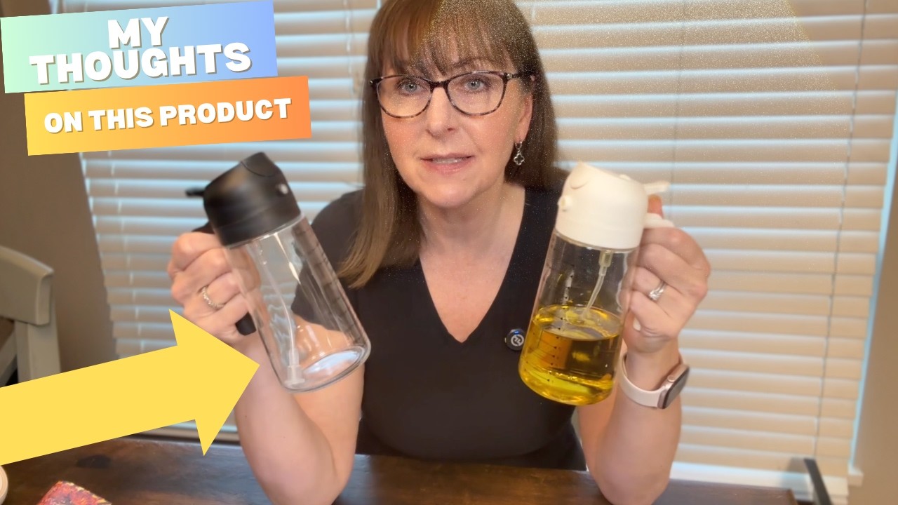 Two Ways to Use It, One Sleek Countertop Essential - Trendplain Glass Olive Oil Sprayer Review