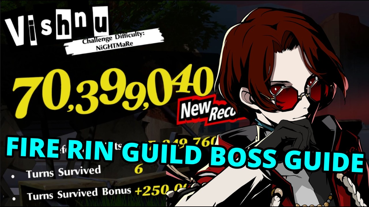 P5X Global F2P FireCracker Rin Guild Boss Guide!! (Ver. 3.3)