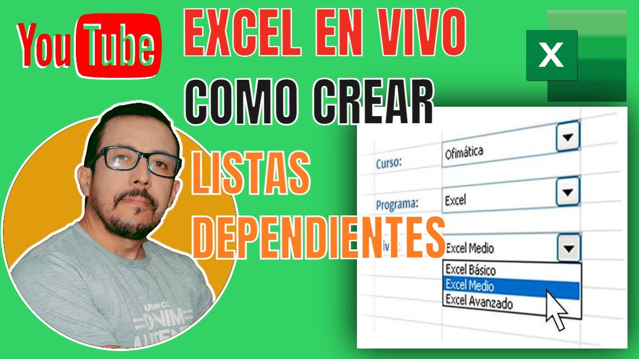 🔴 ¡EXCEL EN VIVO! Como CREAR LISTAS DEPENDIENTES en Excel