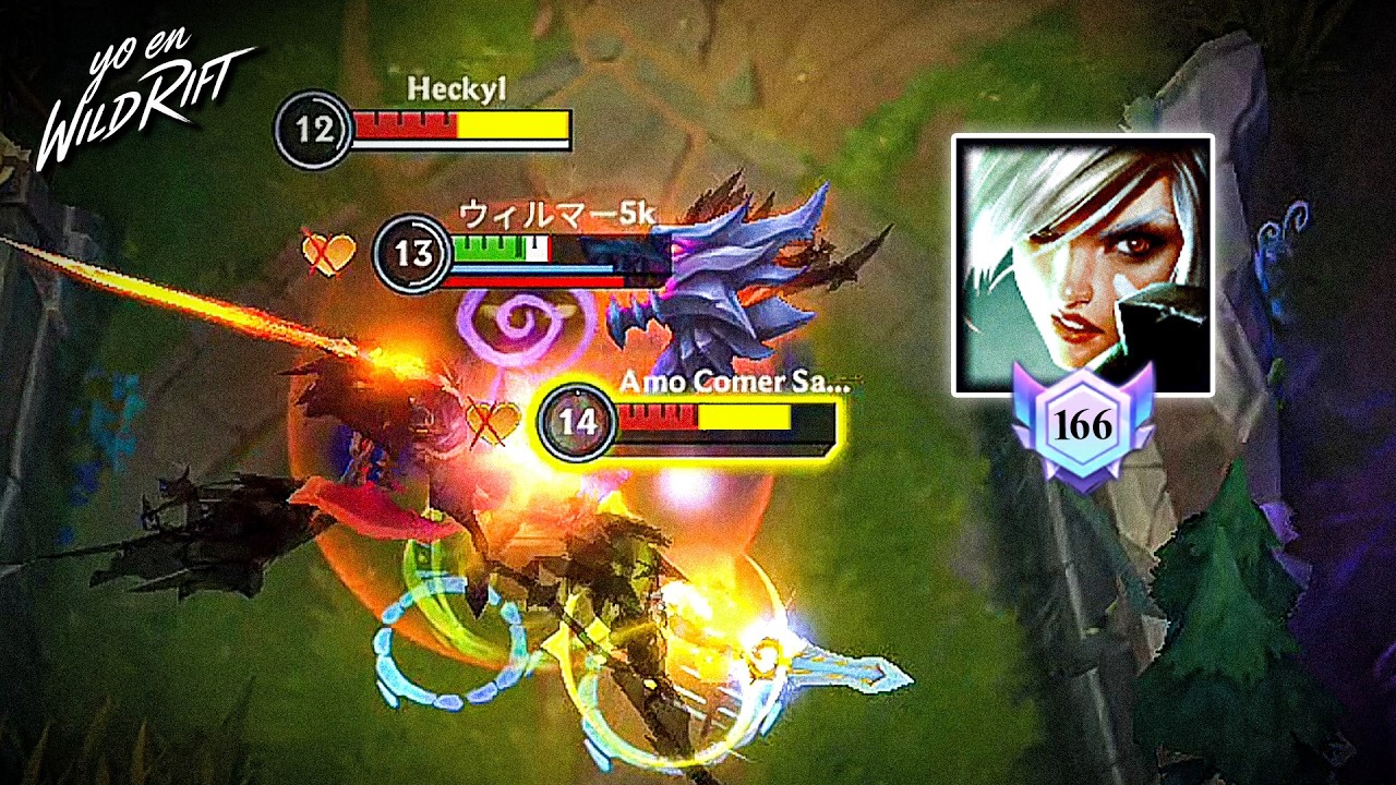 Best Darius vs Riven Top 166 Matchup 🔥 YO en WILD RIFT