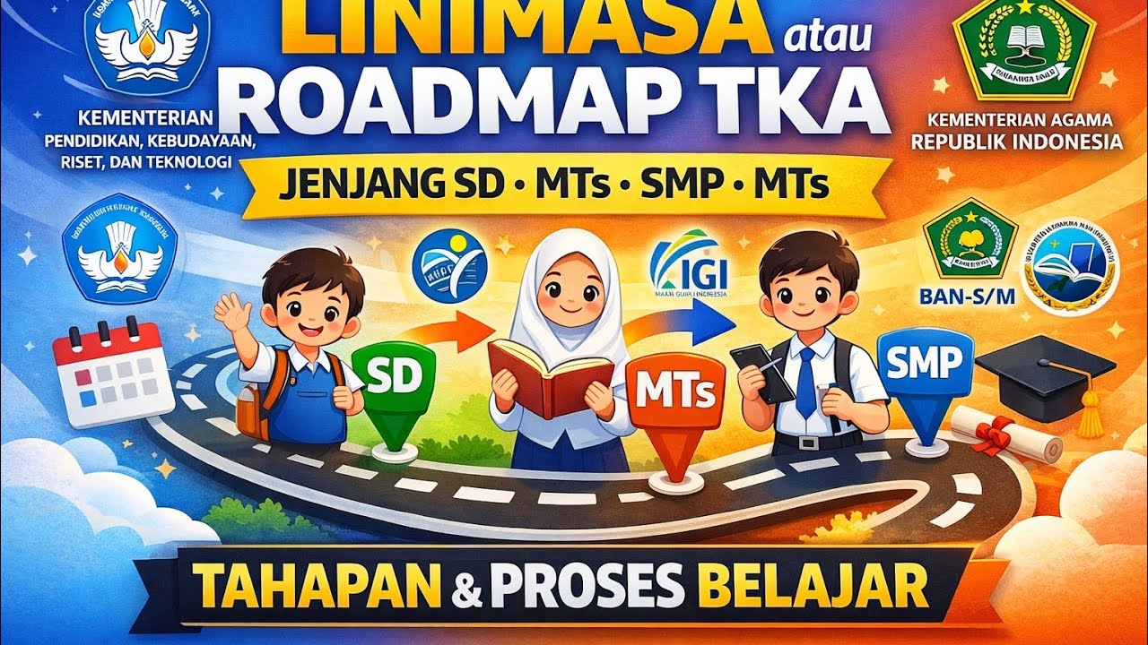 Linimasa atau Roadmap TKA Jenjang SD, MTs, dan SMP – Sudah Siap Tahun 2026?