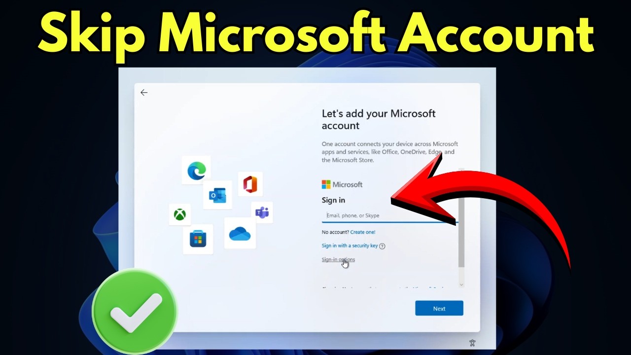 How to Set Up Windows 11 Without a Microsoft Account | Skip Microsoft Account Sign In (Bypass)