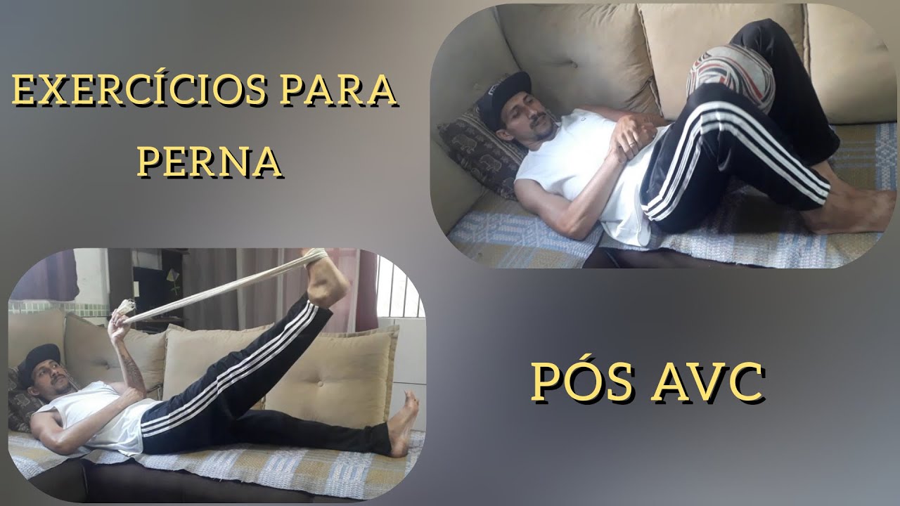 Exercícios em casa para fortalecer e melhorar equilíbrio na perna após o AVC #fisioterapiapósAVC