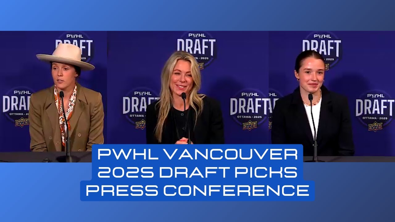 PWHL Vancouver 2025 PWHL Draft Picks | Press Conference | Michelle Karvinen Nina Jobst-Smith + GM