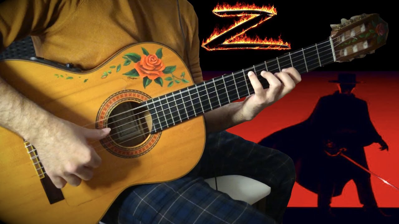 『The Mask of Zorro』meets flamenco gipsy guitarist [fingerstyle acoustic movie theme guitar cover]