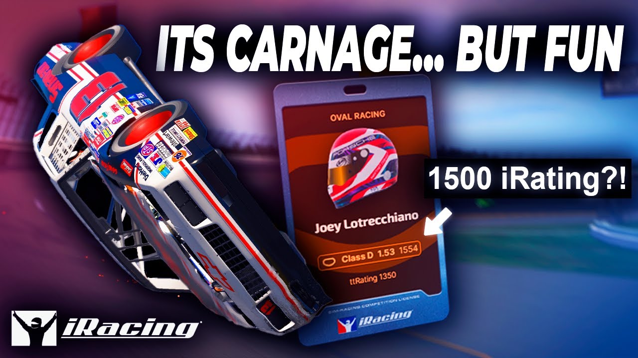 I tried bottom split oval on iRacing... (and it was actually fun)
