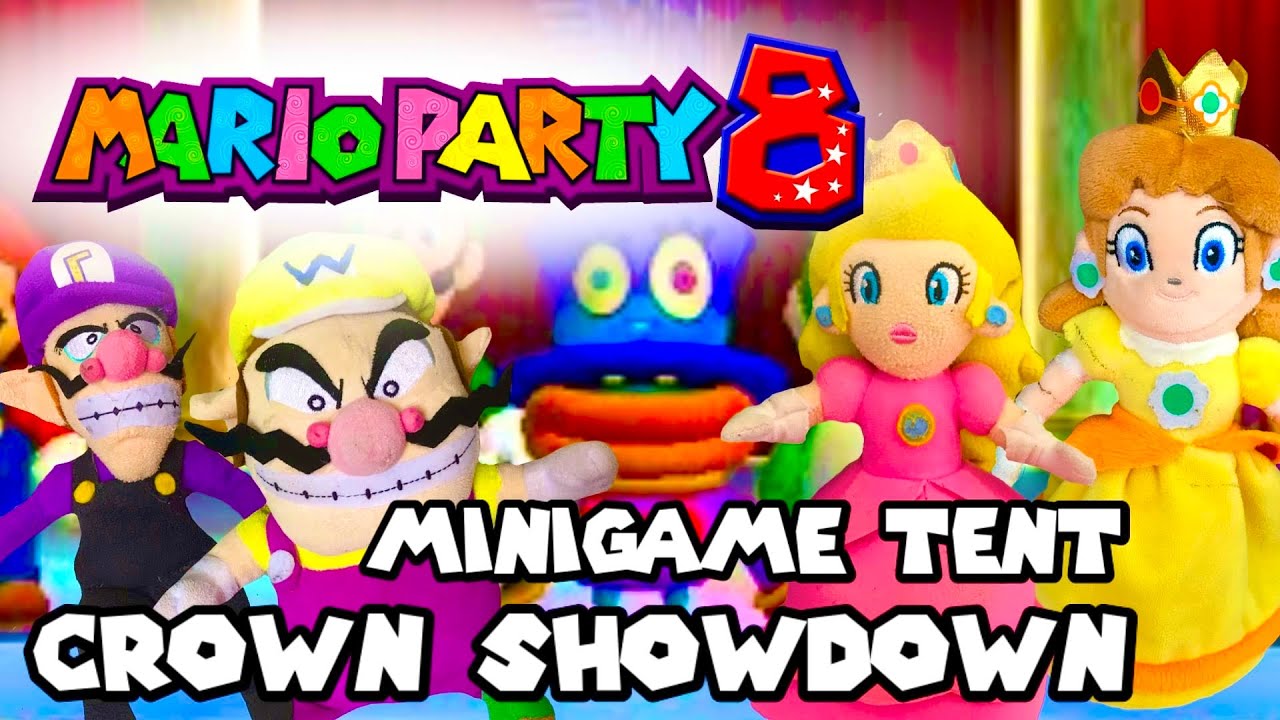 SMPM: Wario VS Waluigi VS Peach VS Daisy | Crown Showdown | Mario Party 8