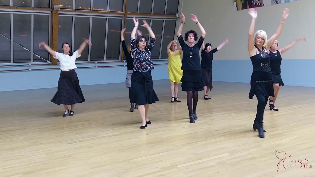Danse en ligne façon Flamenco (Que Dieu me pardonne)