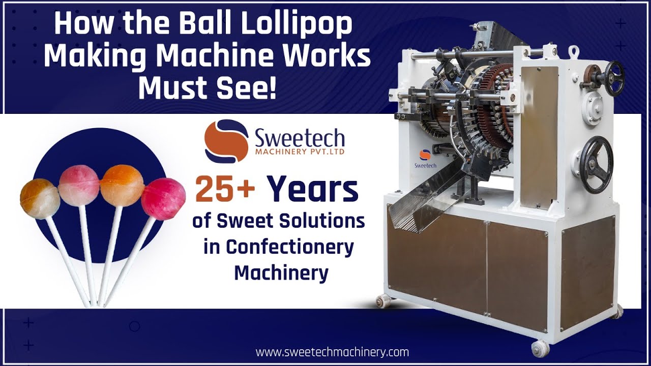 Ball Lollipop Making Machine | Lollipop Forming Line #LollipopMakingMachine #CandyMachine #shorts