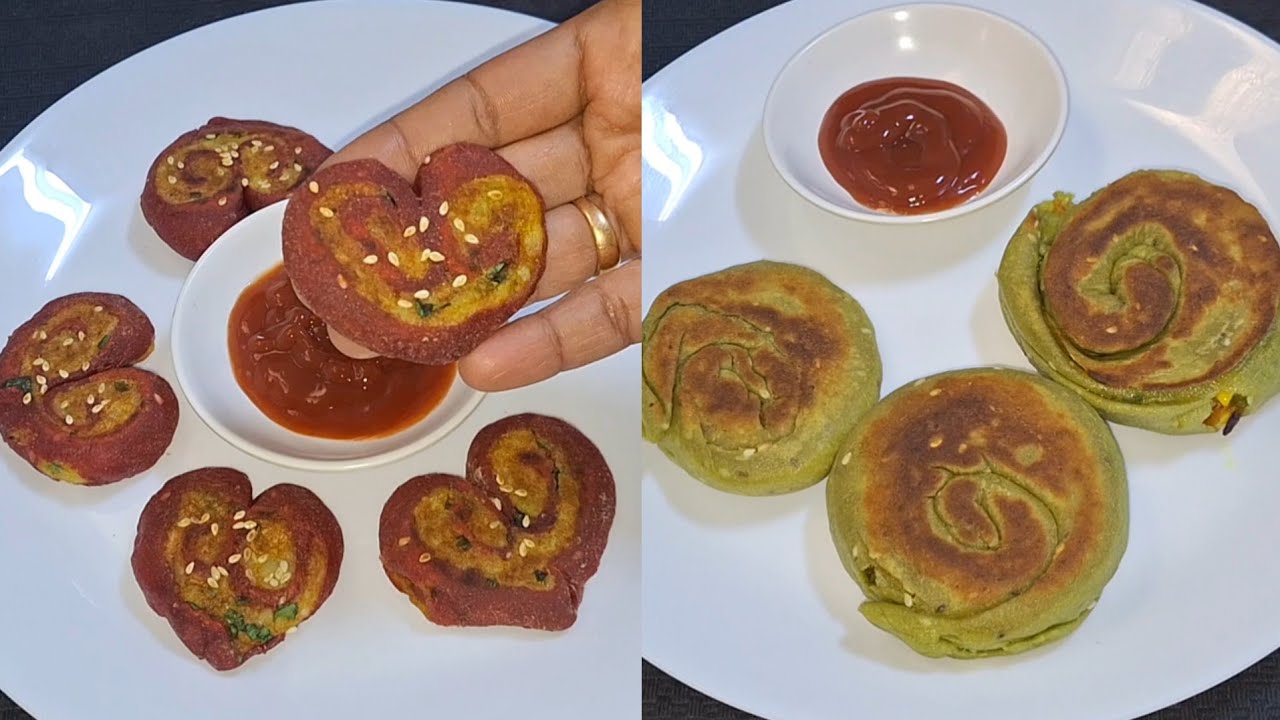 குழந்தைகளுக்கான 2 வித்தியாசமான  ஸ்நாக்ஸ் || Healthy and Colourful Kids Evening Snacks Recipe 