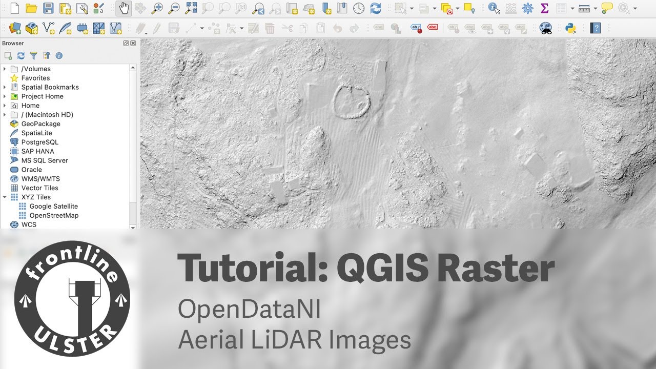 Tutorial: Importing OpenDataNI LiDAR data into QGIS