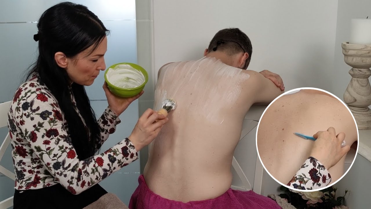Dermaplaning On The Back *ASMR*