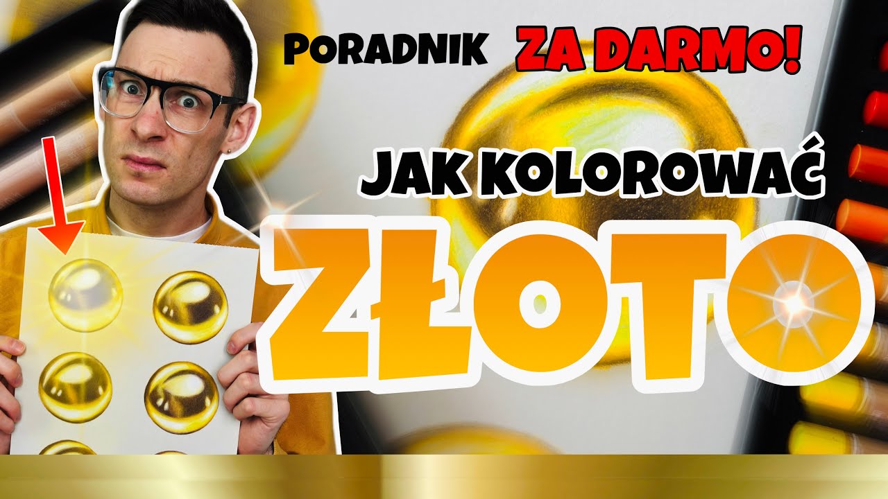 WYSTARCZY CI TYLKO 5 KREDEK! JAK TO KOLOROWAĆ? ZŁOTO!✨