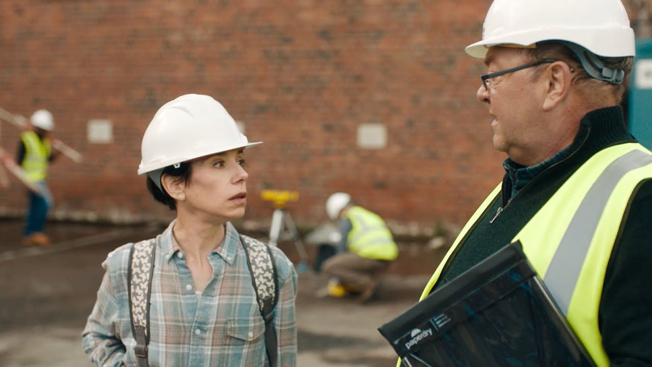 Digging up the car park in THE LOST KING (2022) movie clip