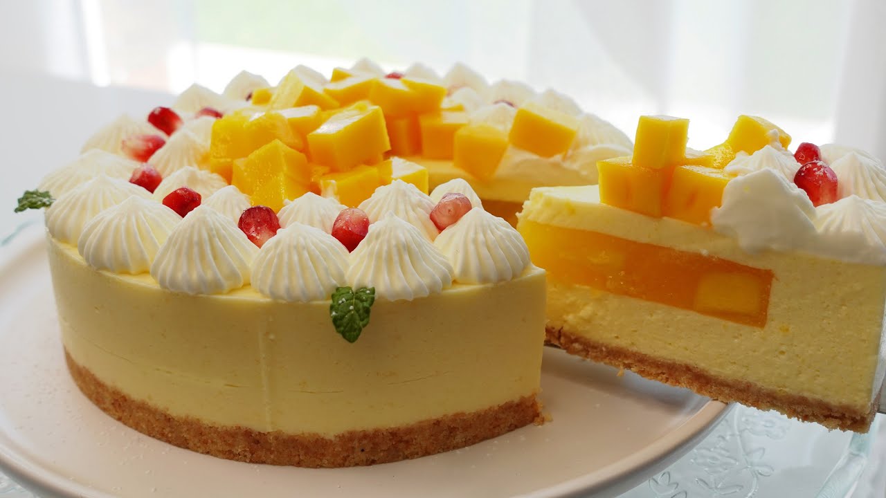 🥭🥭Без выпечки｜Муссовый торт Манго| Сверхпростой рецепт, который можно приготовить с первого взгляда.