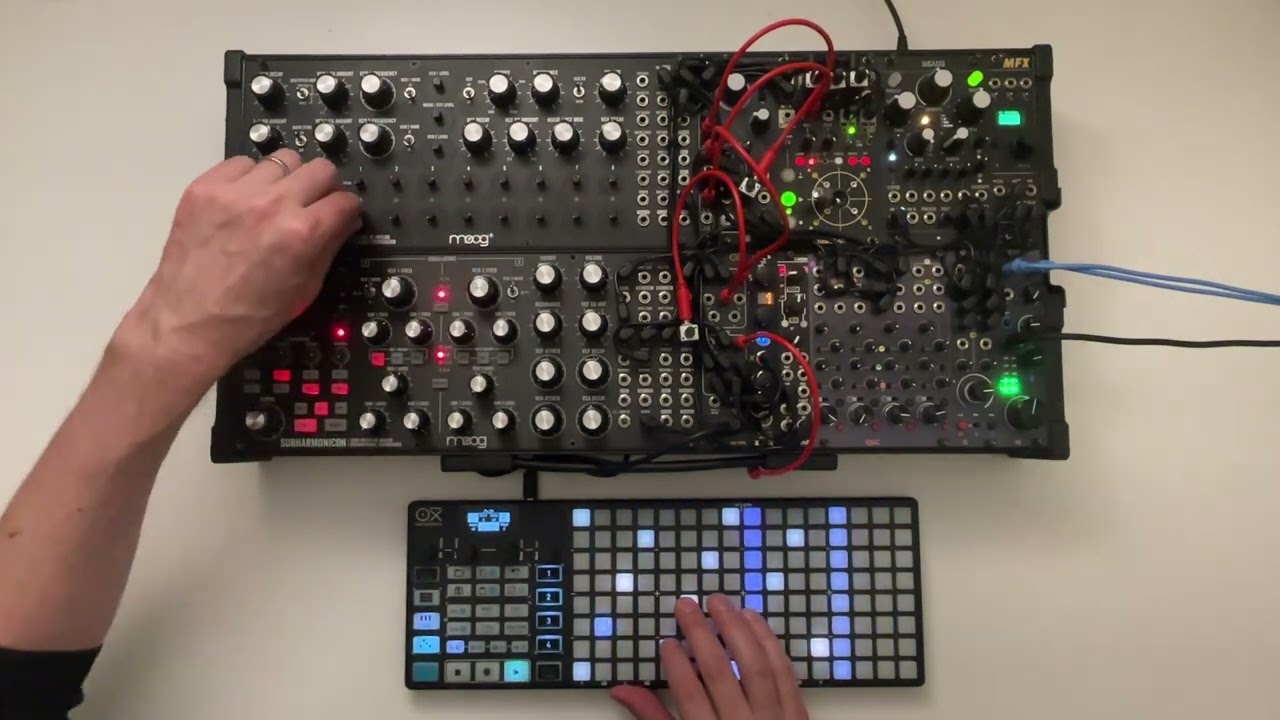 Evening jam with Moog Studio and Oxi One